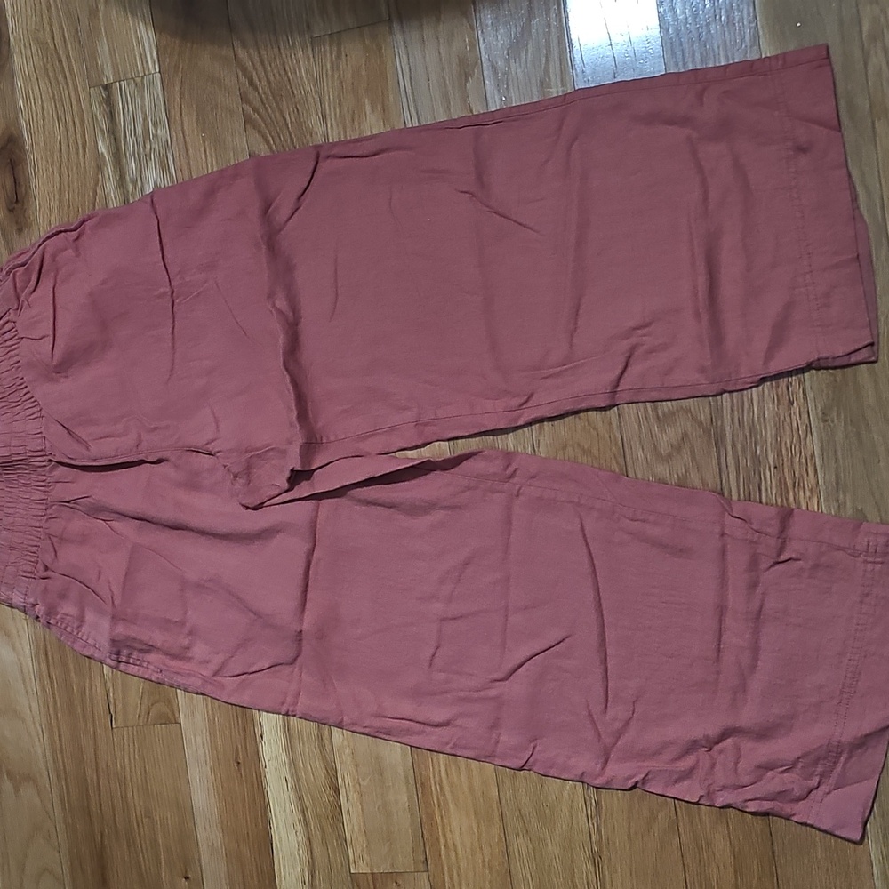 Old Navy Womens Wideleg Dusty Rose Pants
